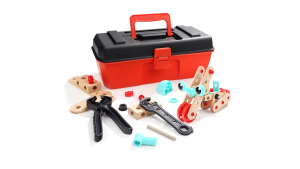 Topbright đồ chơi DIY stem hộp dụng cụ kỹ thuật lắp ráp được 6 món nhựa gỗ đồ chơi thông minh