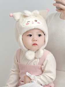Thickened Plush Baby Hat for Boys And Girls Cute Warm Windproof Ear Protection Cap Autumn Winter Childrens Casual Fashion Hat