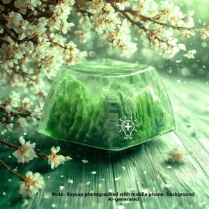 Cherry | Snowy Torii Diao Resin Customized Keycap Translucent
