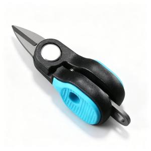 Fishing Lure Scissors Portable Stainless Steel Serrated Blade Rust Proof for PE Line Fishing Line Saltwater Fishing