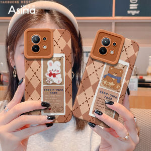 Ultra-Thin Creative Cartoon Phone Case for Xiaomi 12 Full Cover Diamond Label Design Cute And Stylish Soft Leather Shell
