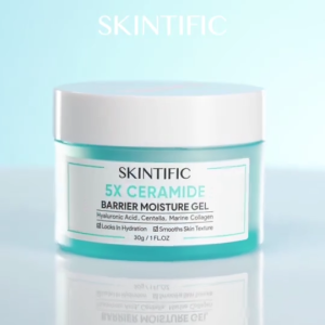 Skintific 5X Ceramide Barrier Repair Moisture Gel 30g - Lightweight Gel Moisturizer for All Skin Types Repairs Skin Barrier Deep Hydration Non-Greasy 24H Oil Control