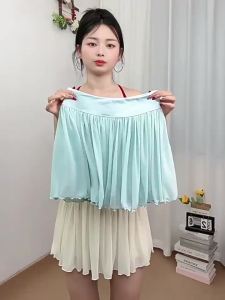 High Waist Slim Fit Anti-exposure A-line Tennis Skirt