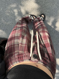 Quần Ống Rộng Cạp Cao Cho Nữ Mùa Thu Đông Kẻ Caro Phong Cách Mới Quần Ống Đứng Rộng Rãi Thoải Mái