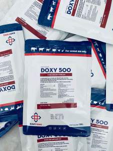 1 Gói Doxy500 100g chuyên phòng và giải quyết các vấn đề về hô hấp hen suyễn khẹc vảy mỏ ho khan trên gà ngan vịt và gia súc