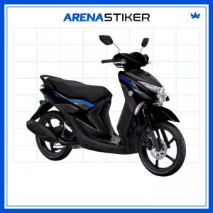 GR03c Sticker Stiker Striping Motor Yamaha Gear 125 Variasi Laminasi Motif Simpel Racing Grafis Line Lz