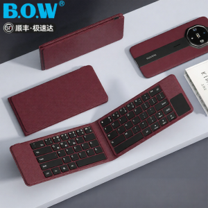B.O.W | Bàn Phím Gập Bluetooth BOW HB168 Chuẩn DFH Huawei Tích Hợp Touchpad Kết Nối 3 Thiết Bị Dùng Cho iPad/Laptop