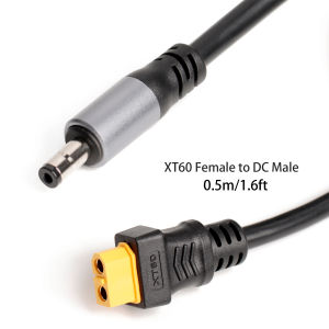 XT60 Female/Male Connector To DC5521 Male Adapter Power Cable 16AWG Solar Panel Connection Home Car Battery Charging Adapter