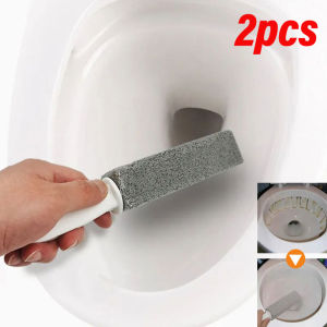YESPERY 1/2Pcs Toilet Cleaner Stone Natural Pumice Stone Toilets Brush Bathroom Cleaning Brush Cleaning Stone with Long Handle Bathroom Gadgets