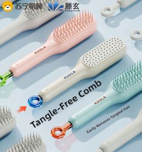 Portable Magic Comb Hair Scalp Cleaning Extendable Hair Brush Home Use Massage Comb Personal Hygiene Hair Care Tool