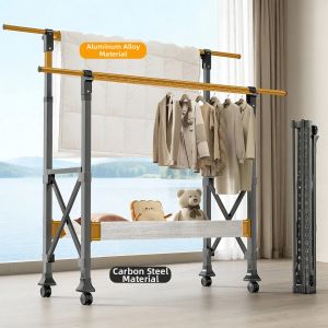 youqin | Height Adjustable Sun Drying Clothes Racks