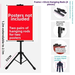 ciiemen | Adjustable Telescopic Dual-sided Display Stand
