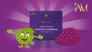 IAM Amazing Grape Juice Drink w/ Garcinia Cambogia Burn Fat Fast Slimming Juice 1Box /10sachet Original Slimming Support