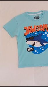 Setelan Baju Anak Laki-Laki D&C Shark Biru / Buaya Kuning BXR Usia 2-10 tahun / Pakaian Anak Cowok