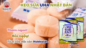 [DATE 8/2027] KẸO SỮA UHA NHẬT BẢN (GÓI 67GR)
