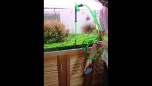 (พร้อมส่ง) Qanvee S-3 อุปกรณ์เปลี่ยนน้ำตู้ปลา ทำความสะอาดตู้ปลา มีตัวล็อคยึดกับขอบตู้ ใช้งานง่าย ไม่ต้องถือ