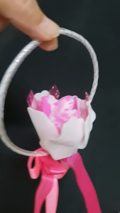 50 pcs bunga telur BT6522 murah dalam packet 7 warna untuk dipilih siap sarung telur egg flowers hanging bajet nikah