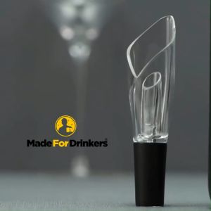 Premium Wine Aerator Pourer - Comes with packaging box - good for gifts / wine pour spouts [Made For Drinkers]