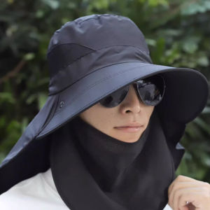 หมวกบักเก็ต หมวกปีกกว้าง หมวกเดินป่า กันแดด ระบายอากาศ แฟชั่นฤดูร้อน หมวกกันแดด 360 องศา กันความร้อน กันน้ํา