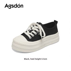 Agsdon | Comfortable Thick Sole Elevating Canvas Shoes