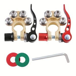 5/10 Pieces Car Battery Quick Disconnect Terminal Car Battery Connector Kit Battery Universal Cable Adapter Vehicle Suv Truck