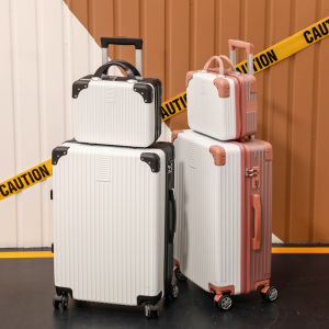 Vintage Style 2-Piece Womens Suitcase Luggage Bag Set Large Capacity for Men And Women Travel Bag with Combination Lock