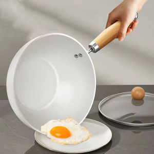 Non-Stick Frying Pan Wok Pan Ceramic Pan Home Steak Skillet Pancake Fried Induction Cooker Gas Stove Special Saucepan Nonstick