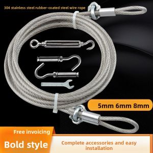 MONLEYTA | Stainless Steel 304 Coated Clothesline for Windproof Balcony