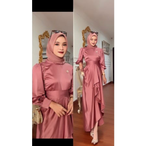 BISA COD - BEST SELLER SYAQUILA DRESS SILK ARMANY SIZE M-XXL BUSUI FRIENDLY !! DRESS KONDANGAN - DRESS PESTA - DRESS BRIDESMAID DAN SERGAMAN