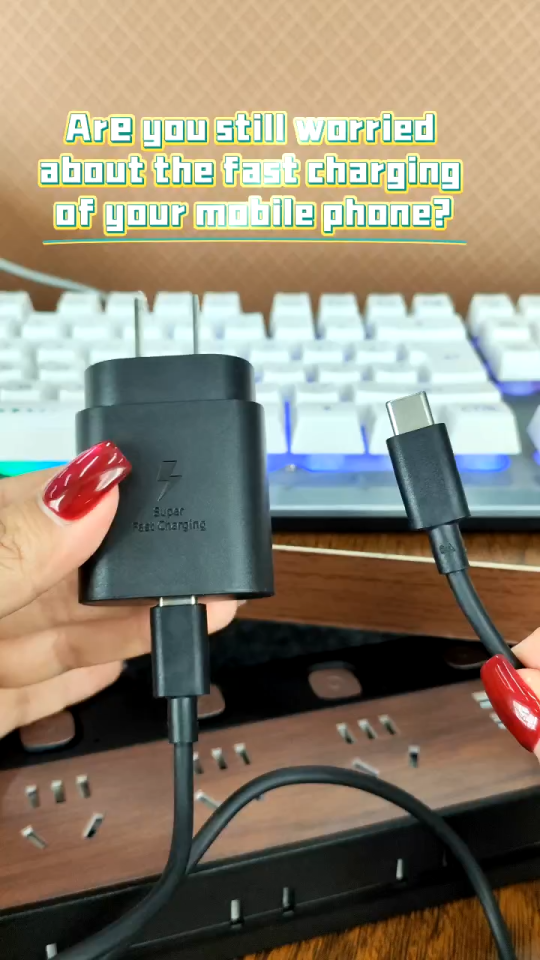 For Samsung 25W Type C to Type C 3A Super Fast Charging Wall Charger PD 3.0 Adapter for Galaxy S20 S20+ S21 Ultra Note 20