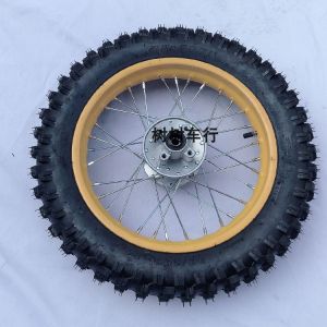 Scrambling Motorcycle Middle and High Competition Accessories Apollo 90/100-14 Rear Tires Disc Brake Wheel Rims Assembly
