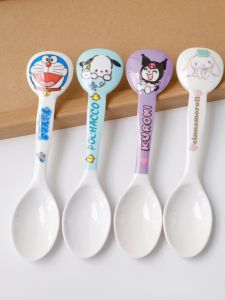 Creative Cartoon Mimo Lambs Design Melamine Soup Spoon Anti-fall Baby Spoons Childrens Meal Spoon from China Mainland