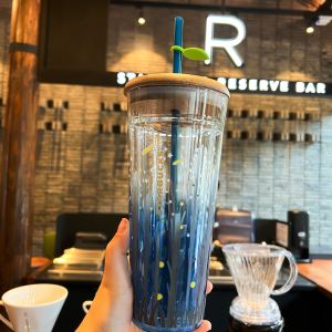 Starbucks Korea Summer Series Starry Sky Double Layer Glass Coffee Cup
