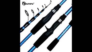 BIUTIFU Cần Câu Cá Mini Siêu Nhẹ Carbon 1.8/2.1/2.4M Lure Trout Pole 3-30G Cho Đại Dương Sông Hồ
