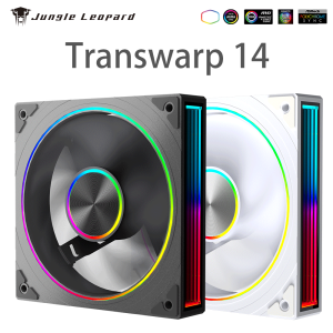 Jungle Leopard Transwarp 14 Star Ring 140mm PC Case Fan 5V 3Pin ARGB Cyclic Mirror Light Effect PWM 650 to 1800RPM Cooling Fan
