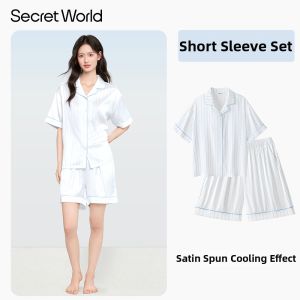 Secret World | Cooling Ice Silk Pajama Set