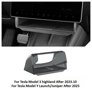 Hidden Storage Organizer Tray for Tesla Model Y Juniper/Model3 Highland Storage Box Under Central Control Screen Box Accessories