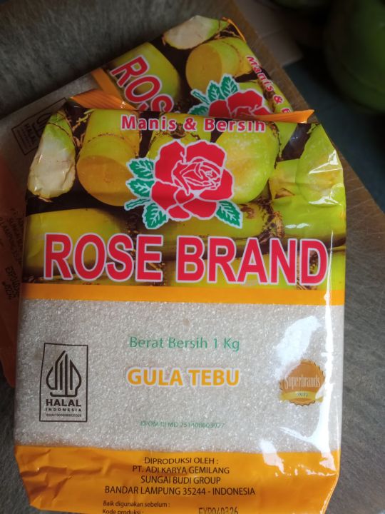 Gulaku Gula Pasir Rose Brand Gula Tebu Kuning Hijau 1kg Gula Rose