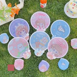 Foldable Hand Fan 折叠扇子 Kipas Lipat Kartun Comel Hadiah Cute Cartoon Kid Child Student Gift Handheld Fan
