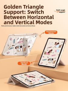 YOUSIDUN | Protective Transparent Bend-Resistant iPad Case with Pen Slot