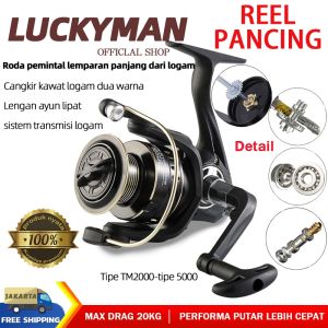[Promosi] 5:2:1 Berkualitas tinggi reel casting jarak jauh reel pancing sea rod Seri 2000 - 5000