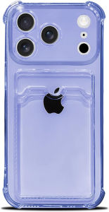 Ốp Điện Thoại iPhone Air 17 16 15 13 12 11 Pro Max 14 Plus 17Pro 17Plus Trong Suốt Mềm Mại Chống Sốc Có Ngăn Đựng Thẻ