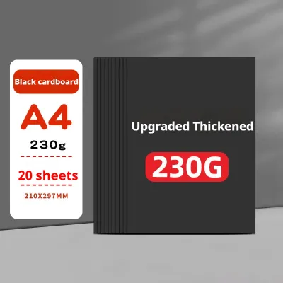 Blank Black Cardboard Cardstock Paper DIY Craft Thick Paperboard A4/A5 Hand Drawing Graffiti DIY Handmade Sketch Paper