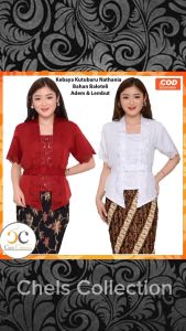 Atasan Kebaya Kutubaru Modern Nathania Bahan Baloteli Premium Laser Cut Mewah Lengan Pendek Aneka Warna Terbaru | Kutu baru Wisuda Acara Pesta Kondangan Akad Nikah Elegan Cantik Kekinian