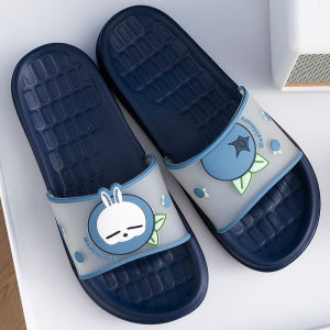 รองเท้าแตะลายตุ๊กตาค้างคาวสุดน่ารักสำหรับผู้หญิงในช่วงฤดูร้อน รองเท้าแตะแบบสวมลำลองสำหรับใช้ในบ้าน สวมใส่สบาย เหมาะสำหรับใส่ในห้องน้ำและห้องน้ำในบ้าน