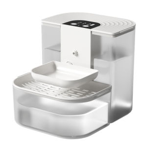 HELLOLEIBOO | Smart Temperature Control Pet Waterer with Tilt-Flow Water for Cats and Dogs