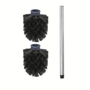 แปรงห้องน้ําสแตนเลสพลาสติกในครัวเรือน หัวแปรงที่ถอดออกได้และนํากลับมาใช้ใหม่ได้ แปรงทําความสะอาดห้องน้ํา อุปกรณ์ห้องน้ํา