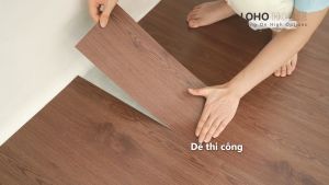 COMBO 1m² (7 tấm) Sàn Nhựa Giả Gỗ Dán Keo Cao Cấp Loho House | Loại bóc dán sẵn keo 91.44 x15.44 cm