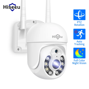 5MP WIFI Camera Outdoor 1536P 5X Digitial Zoom PTZ IP Cameras Audio P2P CCTV Surveillance work with Hiseeu Wireless CCTV System