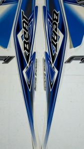 Stiker Striping Lis Bodi Motor Honda Beat Fi 2013 Warna Biru
